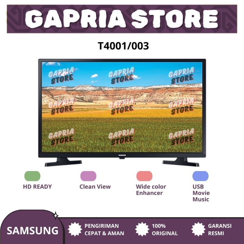 LED TV Digital Samsung 32 Inch UA32T4001 - Hard Panel - Garansi Resmi