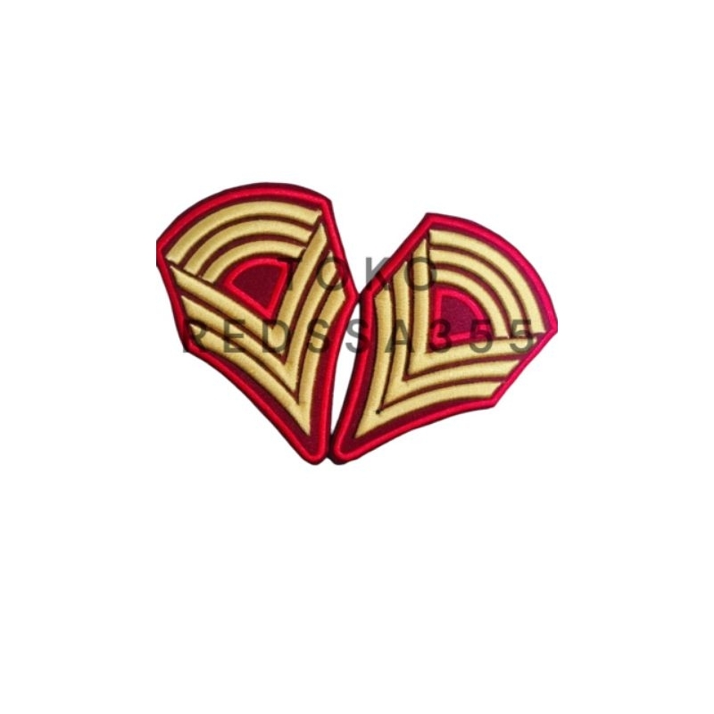 pangkat sevron evolet taruna Akmil Akpol paskibra