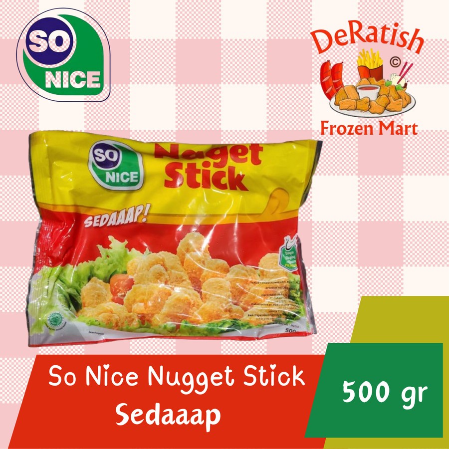 

Nugget Ayam Stick SO NICE 500 gram