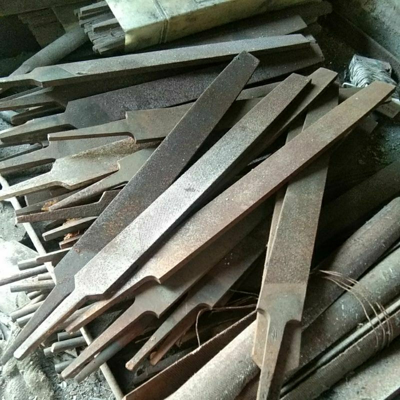 kikir bekas pande besi 12inc bahan pisau/pahat