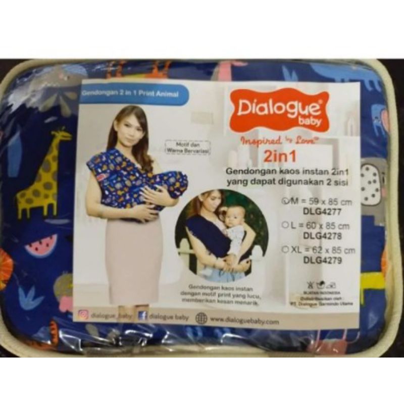 GENDONGAN KAOS INSTAN 2IN1 DIALOGUE BABY