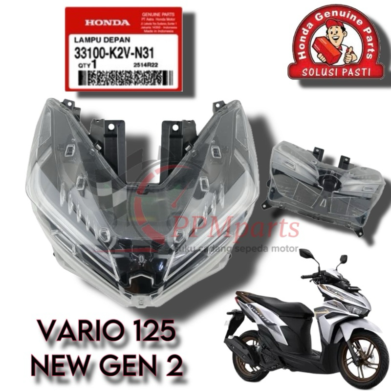 Reflektor Lampu Depan Vario 125 New K2V Gen 2 2023 33100-K2V-N31 Original Honda