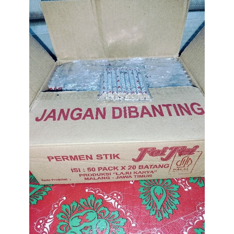 

1 DUS PERMEN STIK Fei Fei 50 Pack × 20 Pcs