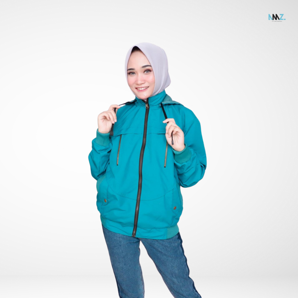 AMZ Jaket - Reversible Bless Series | Jacket Motor Wanita Casual