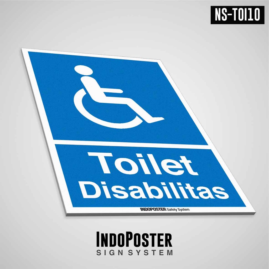 

Sign PVC Safety Rambu Kantor Office Petunjuk Fasilitas Umum Publik Standar ISO 7001 7010 Toilet Untuk Disabilitas Portrait