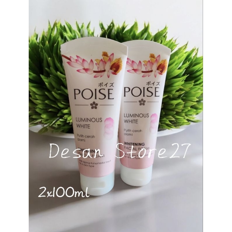 [Paket Isi 2] Poise Facial Foam Sabun Pembersih Wajah 2x100 ml