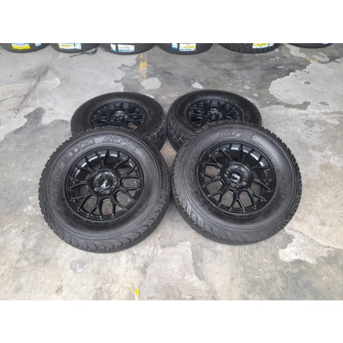 VELG MOBIL BEKAS INNOVA R15 LUBANG 5 HSR RAI S5 R15X6,5 5X100/5X114 ET42 + BAN 235 70 R15