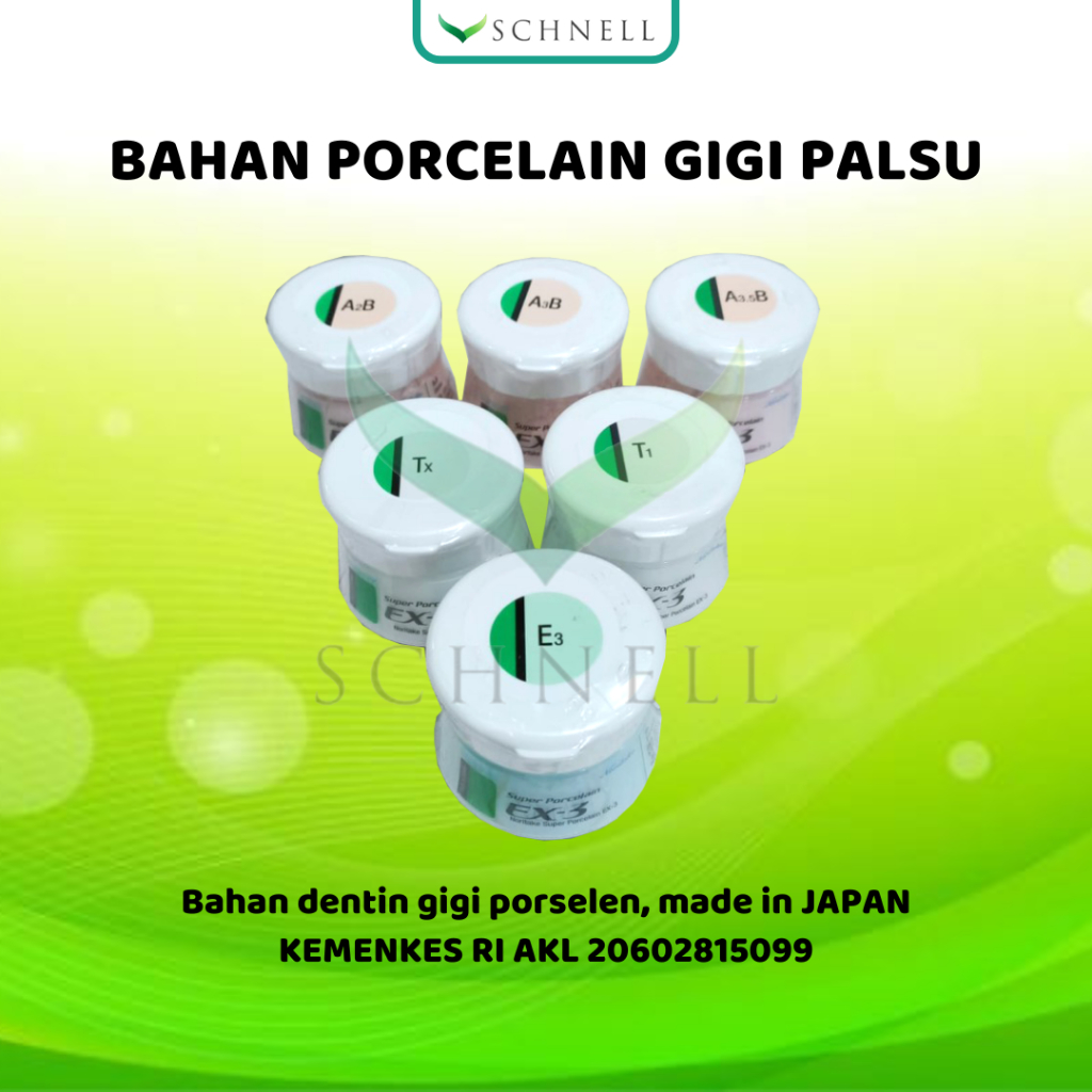 Bahan Porcelain Gigi Palsu/Dentin/Body/Noritake 50 gr