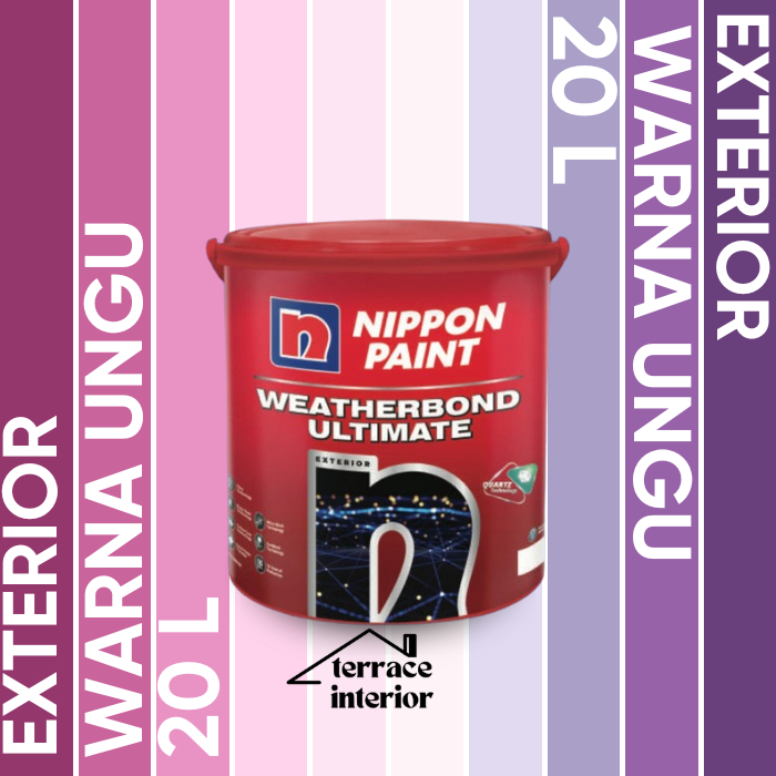 Cat Tembok Nippon Paint Ultimate warna Ungu Ukuran 20 L