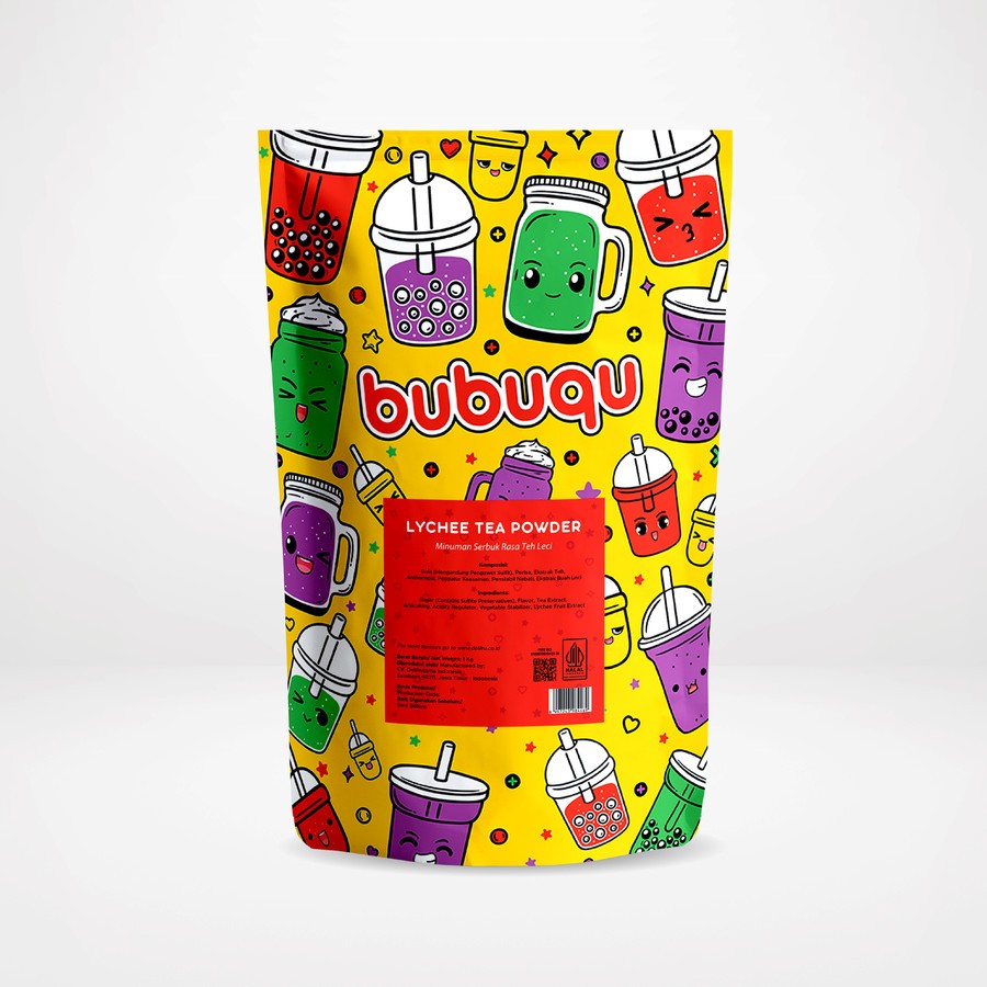 

Bubuqu Powder Drink Lychee Tea - Bubuk Minuman Teh Leci 1 Kg