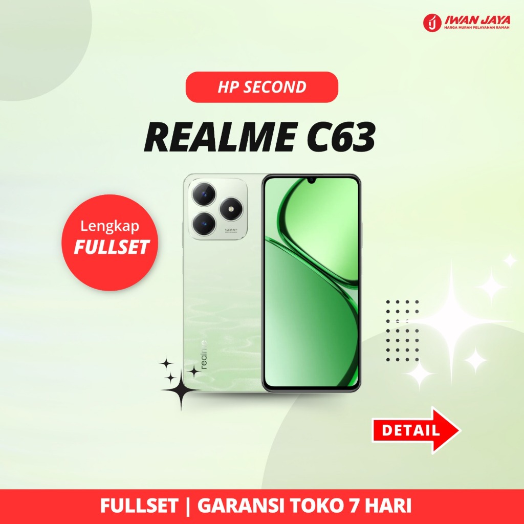 HP SECOND Realme C63 8GB/128GB (45W Fast Charge | Air Gestures Control | TÜV Certification | 7.74mm 