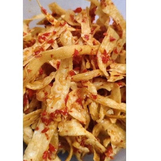 

(PO) keripik ubi pedas sambalado 250gr/cemilan pendamping makan/cemilan rumahku