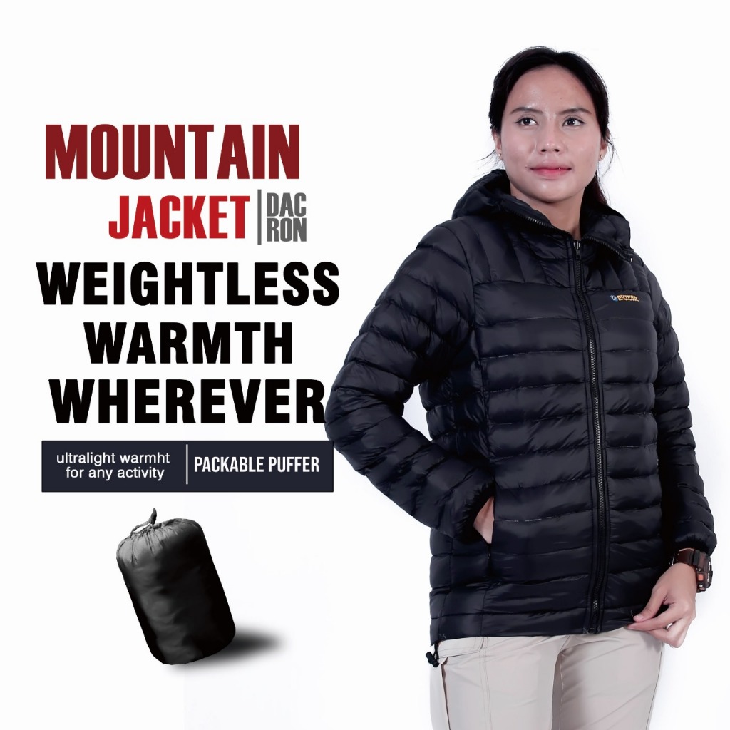 Jaket Gunung Pria Wanita Tebal Jaket Dacron Jaket Outdoor Hangat Outfrai
