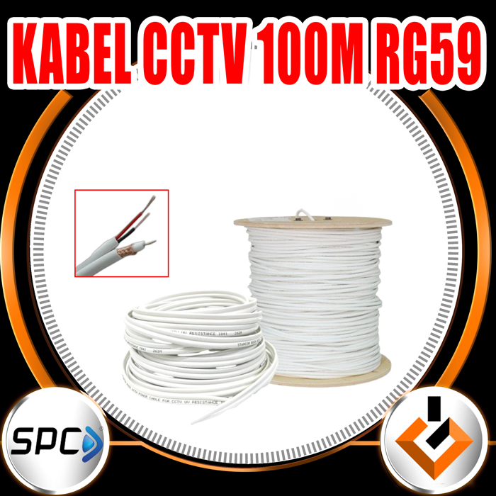Kabel CCTV 300M SPC / Kabel Coaxial CCTV RG95 1 Roll / CCTV 100M