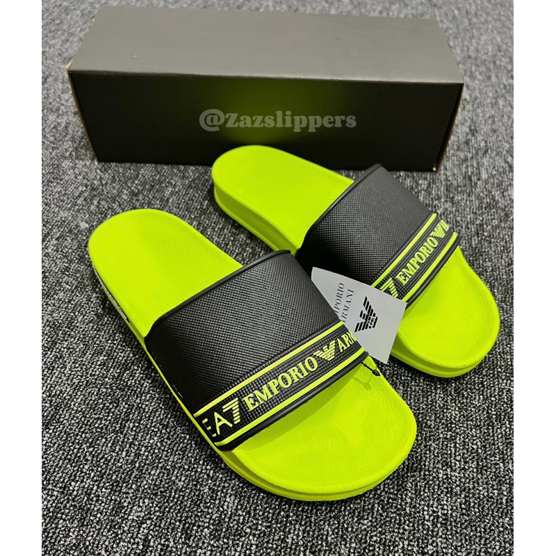 Sendal Slip On E47 Armani||SendalPra||PremiumQuality100%||Warna Stabilo•
