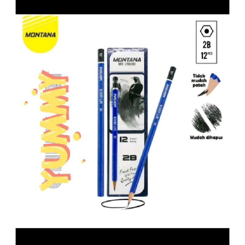 

PENSIL 2 B MONTANA BIRU (1 pcs)