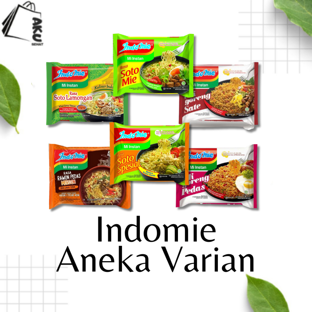 

Indomie Aneka Varian Rasa / Kuah / Goreng / Soto / Rendang / Rawon / Sate