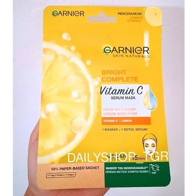 GARNIER serum mask light complete lemon