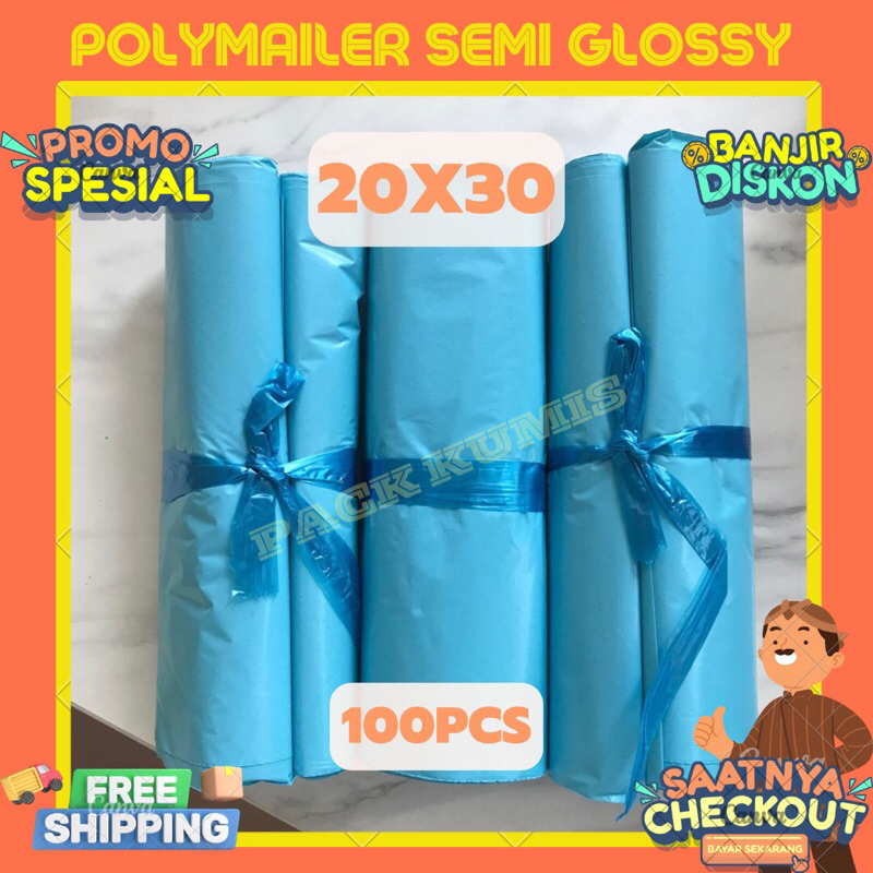 

Plastik Polymailer Warna 20x30 isi 100pcs