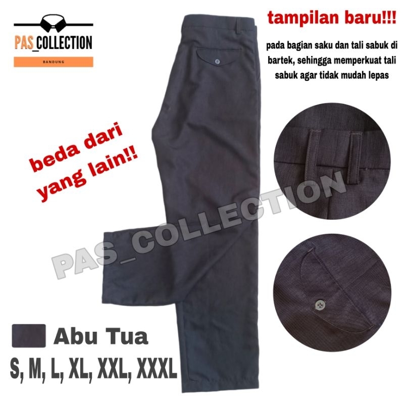 [COD] Celana PDH PNS Pemda Pria Abu Abu Celana Kerja Panjang Celana Kantor AbuAbu