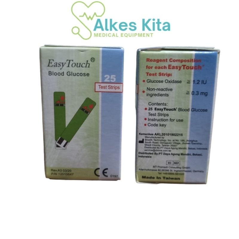 STRIP GLUCO EASY TOUCH // STIK GULA EASY TOUCH // STRIP GDS EASY TOUCH