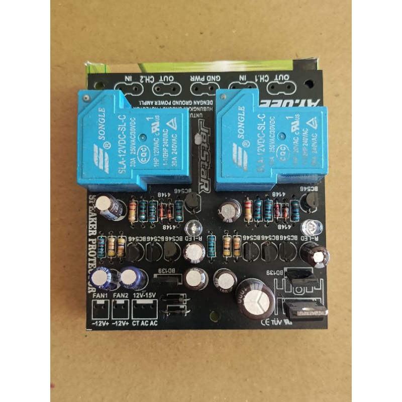 Kit Protec speaker streo 30A plus supply fan dc 12v
