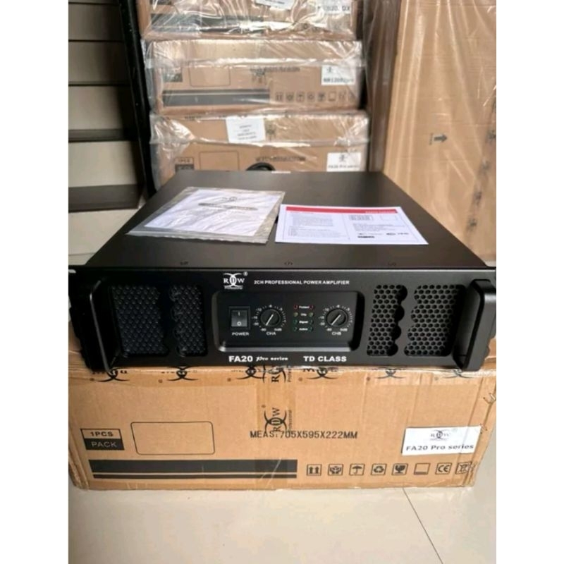 POWER AMPLIFIER 2 CHANNEL FA20pro / FA 20 pro RDW PROFESSIONAL
