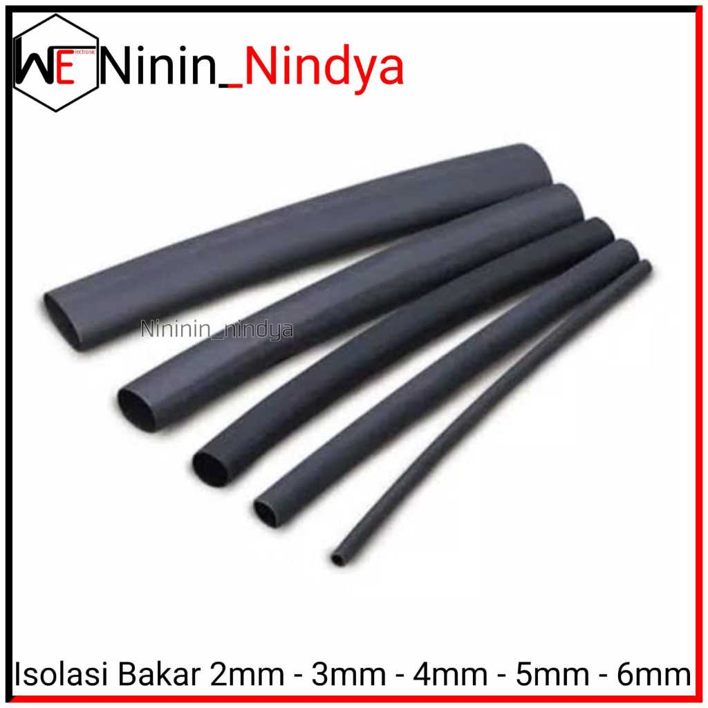 

Kabel Bakar | Isolasi Bakar | Selang Bakar Ukuran 3 MM - 4 MM - 5 MM - 6 MM - 8 MM[Meteran]