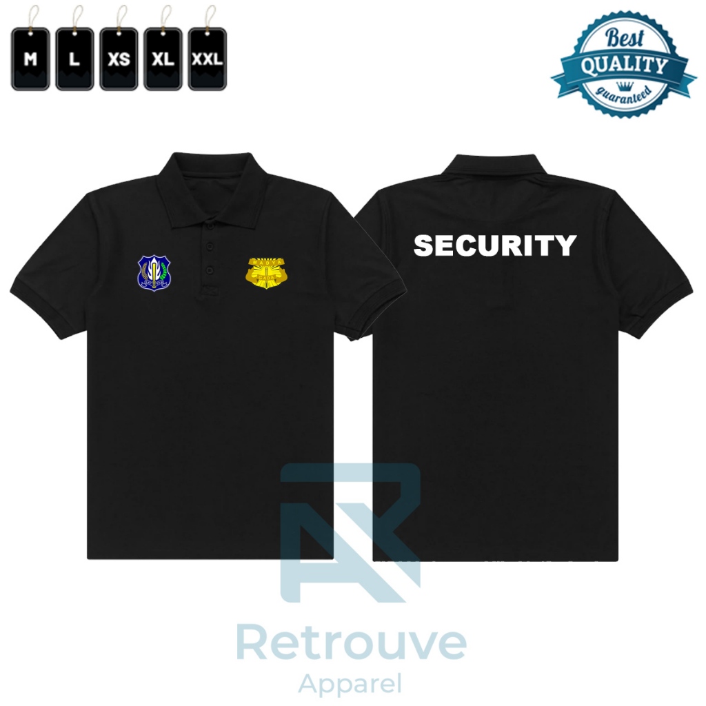 KAOS POLO SHIRT KAOS KERAH PRIA SECURITY /KAOS WANGKI PENDEK SECURITY MADYA GADA