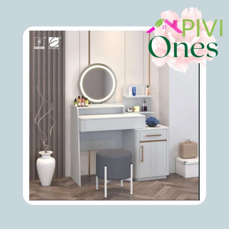 Siantano Meja Rias Dressing Table Vanity Minimalis MR SUNRISE (Khusus Palembang)