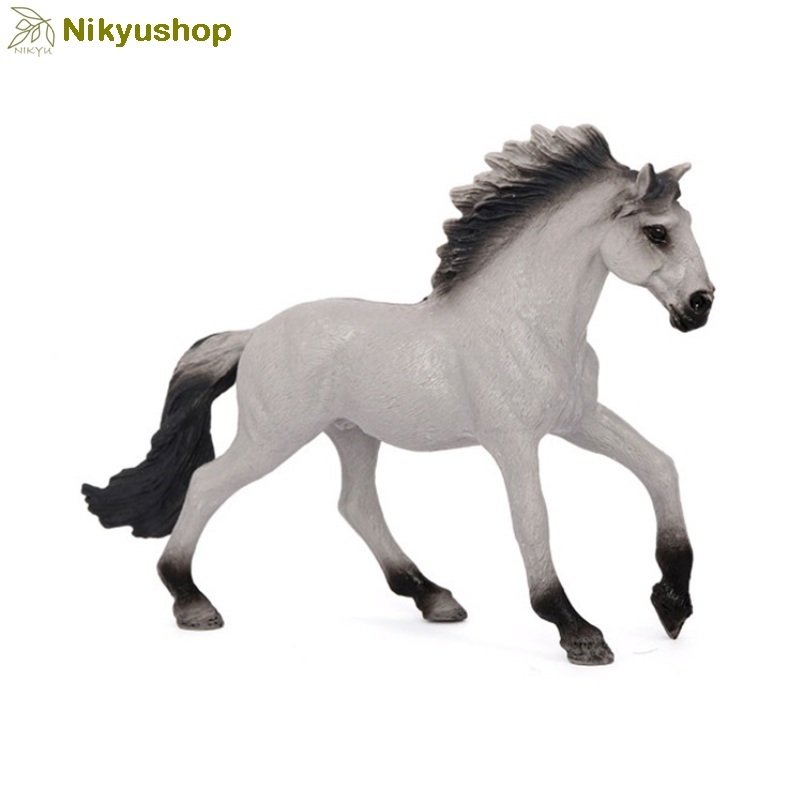 [Nikyushop] Mainan Edukasi Pajangan Miniatur Hewan Figure Kuda Sorraia Mustang Stallion Animal Horse