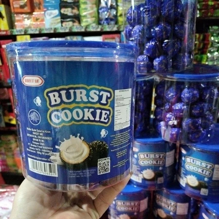 

BURST COOKIE | Coklat Bulat | wafer bulat isi krim 1 toples isi 50 pcs