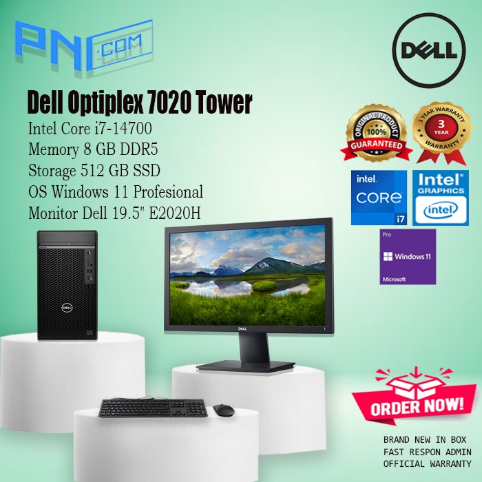 Dell Optiplex 7020 MT Tower i7-14700 8GB 512GB SSD WIN11PRO 3Yr