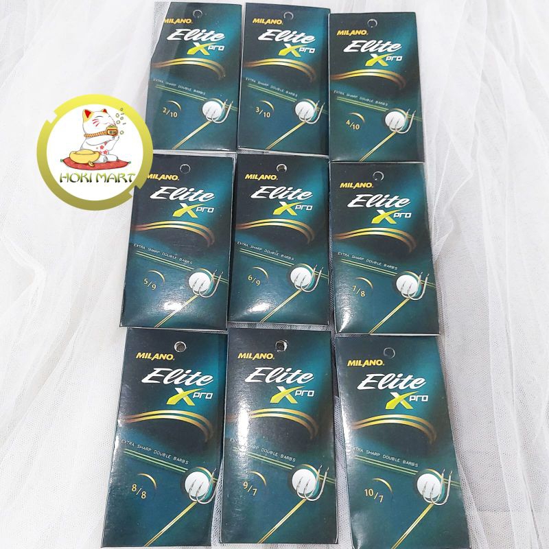 Mata kail milano elite XPRO 2 ruit di ujung chinu double barbs / mata pancing milano