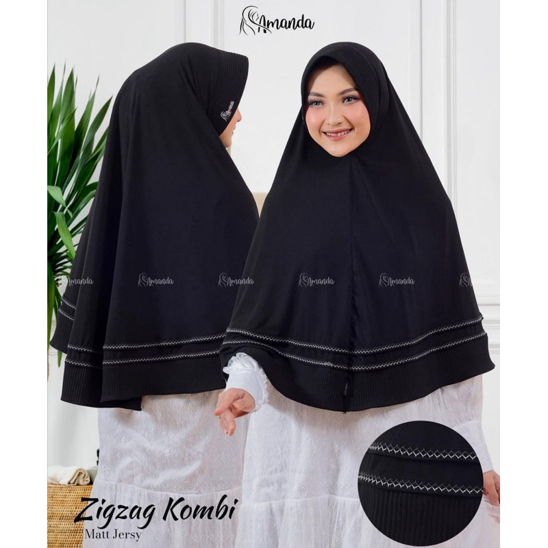 Hijab Kerudung Bergo Syari Model List Plisket Bawah By Amanda Hijab