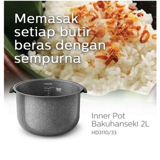 Panci BAHUHANSEKI Rice Cooker PHILIPS 1.8 LITER Inner Pot HD3111/ HD-3111 untuk Philips HD4515