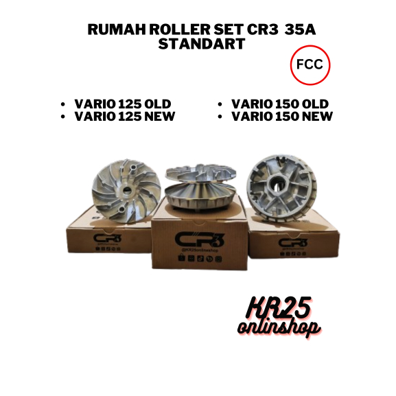 PULLEY SET KIPAS RUMAH ROLLER CR3 STANDART 35A VARIO 125 150