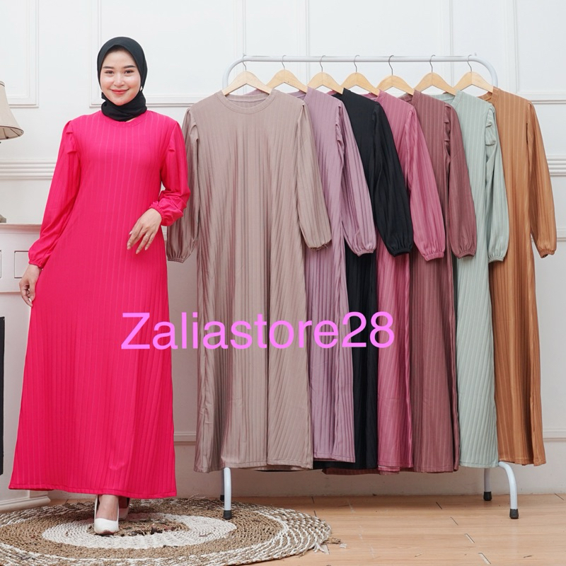 Gamis Knit / Gamis remaja ootd / Gamis knit premium
