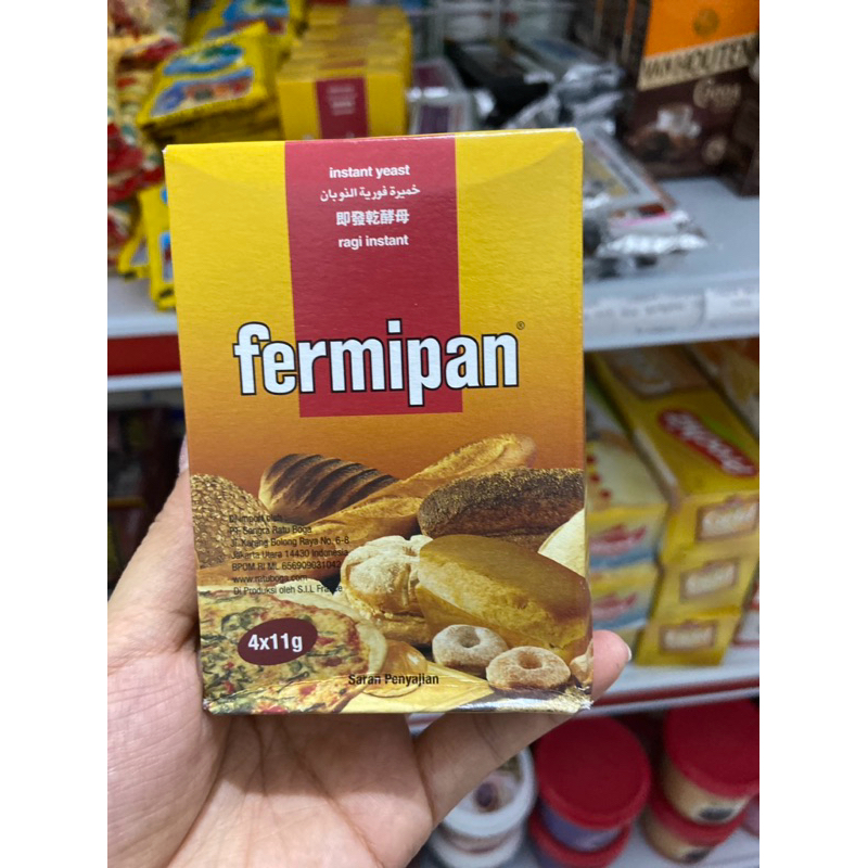 

Ragi fermipan sachet 1 kotak 4x11gr /ragi instant sachet