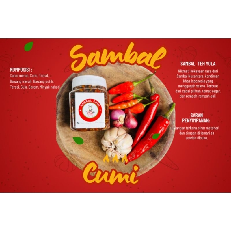 

Sambal Cumi Asin Berat 180gram