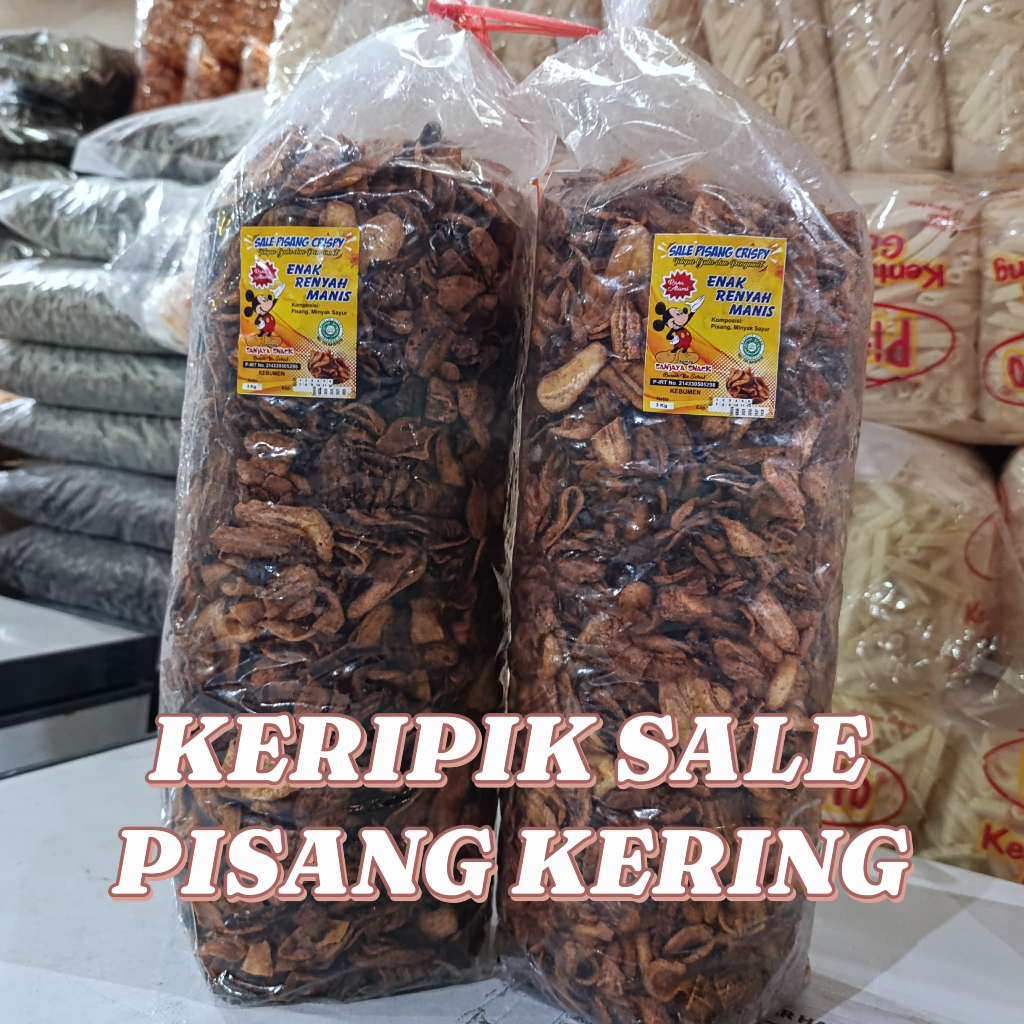 

KERIPIK SALE PISANG KERING 1KG free KARDUS+BUBLEWRAP