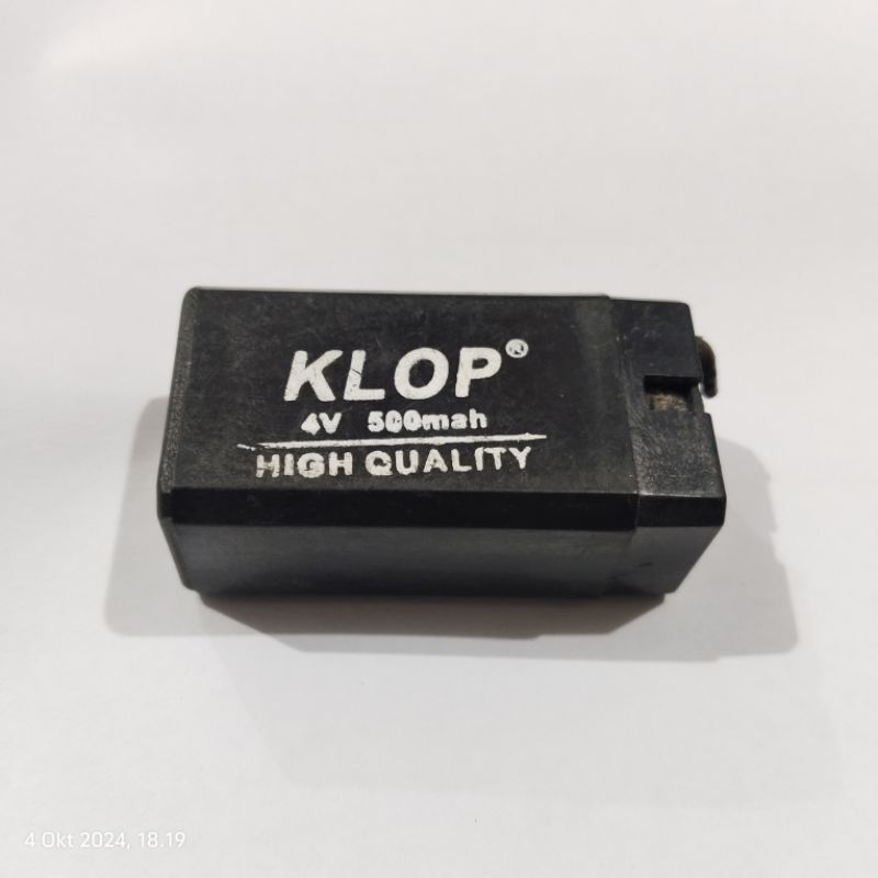 BATERAI BATU AKI 4V 500 MAh KLOP RAKET NYAMUK