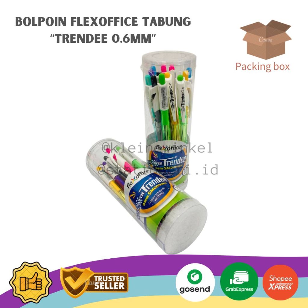 

Bolpoin FLEXOFFICE TRENDEE Tabung isi 1 lusin