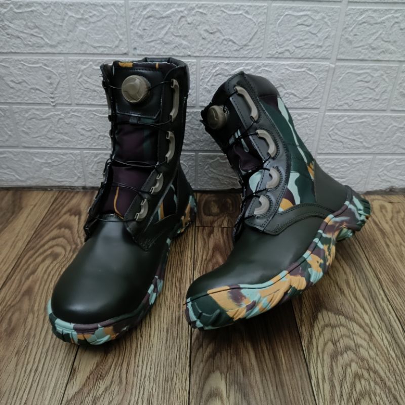 Sepatu PDL Loreng Putar Jatah Brimob / Sepatu PDL Loreng Jatah Brimob / Sepatu PDL Loreng Brimob