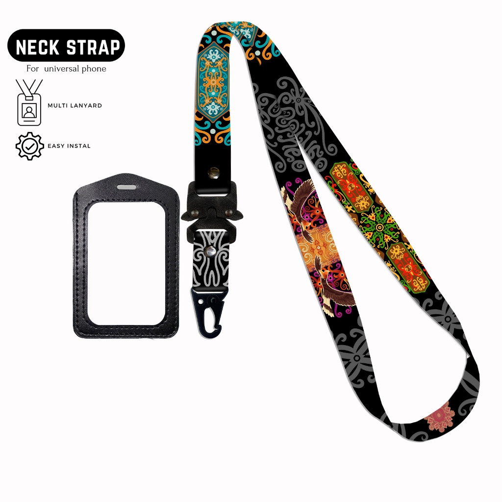 

Billwaz Lanyard Id Card Custom Nama Ethnik Nusantara Borneo V1 2cm