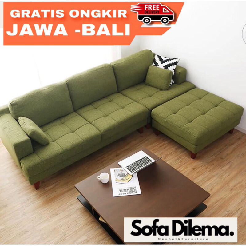 Sofa L Minimalis Ruang Tamu Sofa Retro Sudut Sofa Dilema