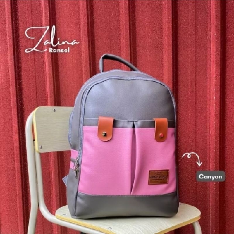 Rumah Warna Tas Ransel Zalina