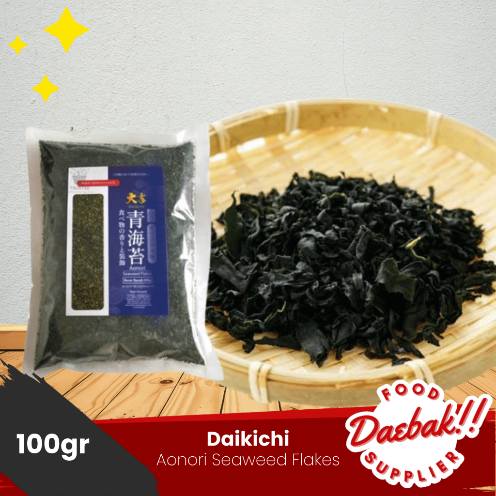 Daikichi Aonori Serbuk Rumput Laut | Seaweed Flakes | Rumput Laut Kering | Rumput Laut bubuk 100gr