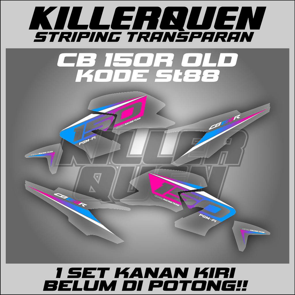 STRIPING TRANSPARAN MOTOR CB150R Old CB 150 R Old (ST88) Cb150rOld Stiker setiker sticker