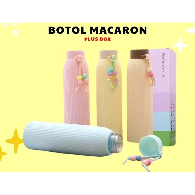 Botol Minum Thumbler Aesthetic Kaca Korea Silikon